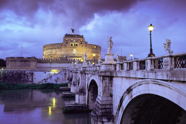 El castillo y puente de Sant'Angelo, Roma