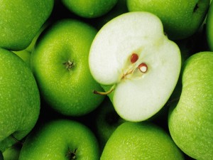 Postal: Manzanas verdes