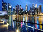 Singapur por la noche