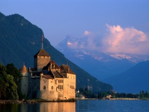 Postal: Castillo de Chillon, Suiza