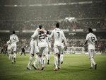 Real Madrid celebrando el gol