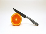 Naranja y cuchillo