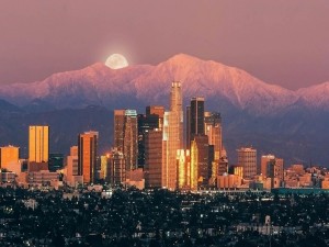 Preciosas vistas de la ciudad de Los Ángeles