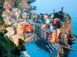 Vista de Liguria, Italia