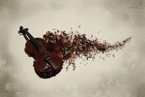 Notas musicales fuera del violín