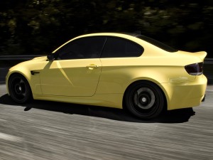 Postal: BMW M3 amarillo