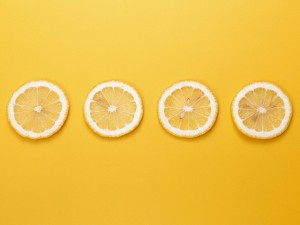 Postal: Rodajas de limón