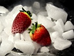 Fresas y hielo