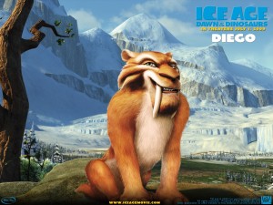 Diego en Ice Age Dawn of the Dinosaurs