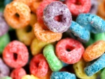 Cereales de colores para el desayuno