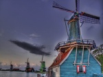 Molinos de colores en Holanda