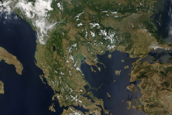 Grecia desde el espacio