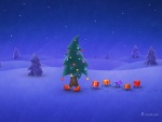 El árbol de Navidad viajando