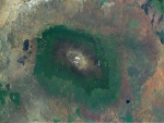Monte Kilimanjaro, visto desde el espacio