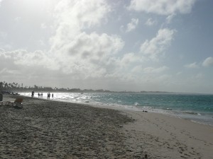 Atardecer en una playa de Punta Cana, República Dominicana