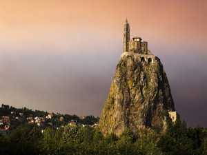Postal: Capilla de Saint Michel d'Aiguilhe, Francia