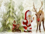 Papá Noel y sus amiguitos