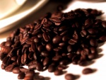 Montaña de granos de café
