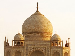 Postal: Bóvedas del Taj Mahal