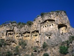 Tumbas en la roca (Dalyan, Turquía)