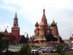 La Catedral de San Basilio y la Torre Spasskaya (Moscú)