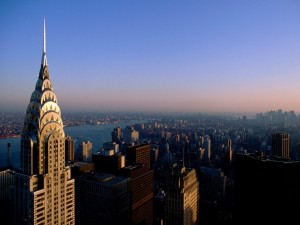 Vista aérea del Edificio Chrysler y Nueva York