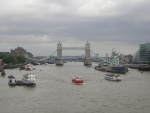 Barcos en el río Támesis, Londres