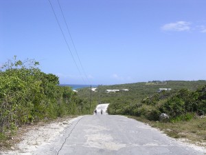 Postal: Camino en Long Island, Las Bahamas