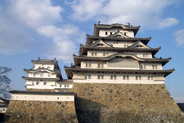 Base de piedra del Castillo Himeji, Japón