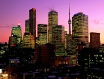 Noche en la ciudad de Toronto, Canadá