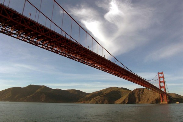 El Golden Gate visto desde el agua