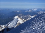 Una de las vistas desde la cima del Mont Blanc