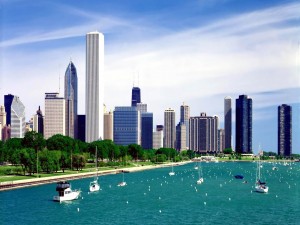 El lago Míchigan en Chicago