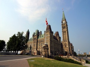 Postal: Edificio central del Parlamento de Canadá