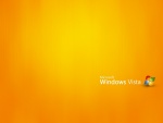 Windows Vista en fondo amarillo