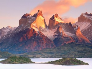 Postal: Cuernos del Paine, en el Parque Nacional Torres del Paine, Chile