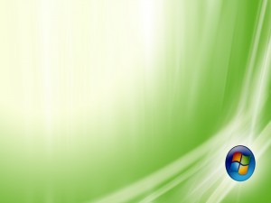 Logo de Windows sobre un fondo verde claro