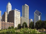 Edificios de Chicago vistos desde el Parque del Milenio