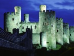 Noche en el Castillo de Conwy, Gales