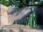 Estatua en el Memorial a Franklin Delano Roosevelt