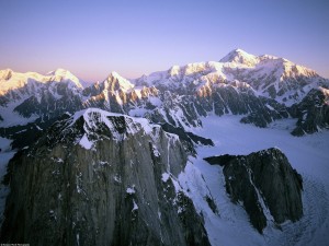 Postal: Montañas de Alaska
