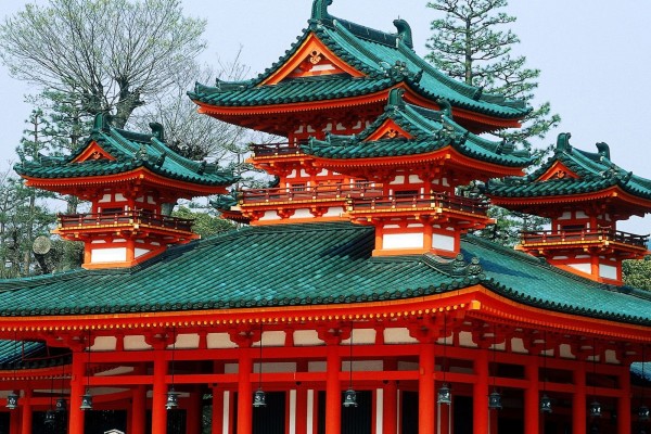 Santuario Heian en Kioto, Japón