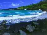 Playa negra, Hawaii