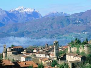 Postal: Castiglione di Garfagnana en la Toscana