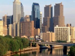 Los edificios y el río de Filadelfia