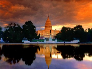 Atardecer en el Capitolio de Washington