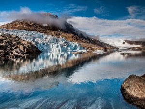 Postal: Glaciar en Groenlandia