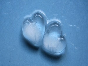 Dos corazones de hielo