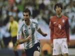 Gonzalo Higuaín (Argentina) marcó gol a Corea del Sur