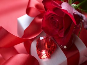Postal: Regalitos rojos para San Valentín